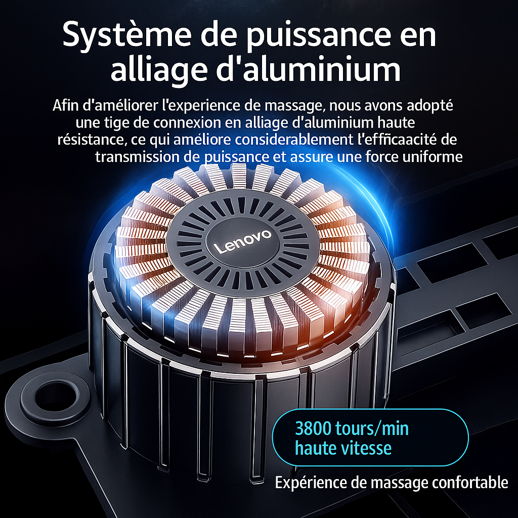Lenovo - Pistolet de massage 7 en 1